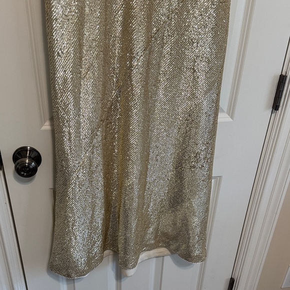 Banana Republic Gold Sequin Maxi Skirt - Picture 4 of 9